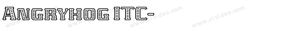 Angryhog ITC字体转换